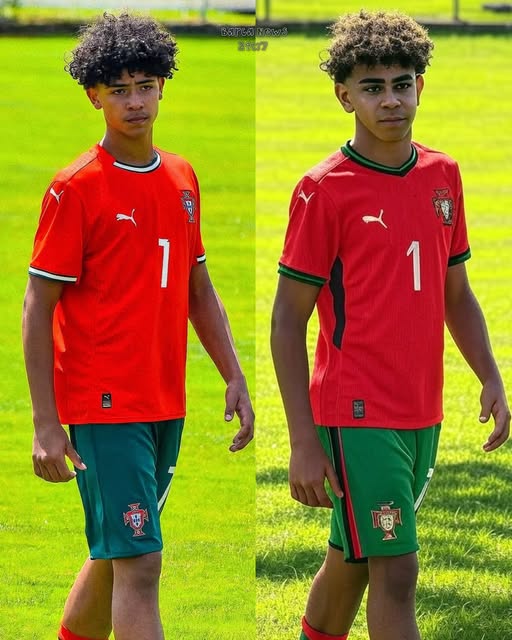 كريستيانو رونالدو - Cristiano Ronaldo - لامين يامال - Lamine Yamal - كريستيانو جونيور - Cristiano Junior - ريال مدريد - Real Madrid - برشلونة - Barcelona - دوري الأمم الأوروبية - Nations League Final - ميونخ - Munich - ملعب أليانز أرينا - Allianz Arena - الدوري الإسباني - LaLiga - كأس ملك إسبانيا - Copa del Rey - الدوري السعودي - Saudi Pro League - مدريد زون - Madrid Zone - الكرة الذهبية - Ballon d'Or - صور لامين يامال مع كريستيانو جونيور - Social Media Ronaldo Junior Lamine Yamal