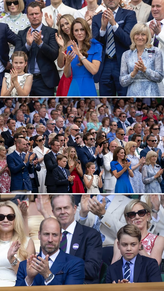 نهائي ويمبلدون 2025 - كارلوس ألكاراز Carlos Alcaraz - يانيك سينر Jannik Sinner - كاثرين أميرة ويلز Catherine Princess of Wales - إيغا شفيونتيك Iga Swiatek - أماندا أنيسيموفا Amanda Anisimova - نيكول كيدمان Nicole Kidman - ماثيو ماكونهي Matthew McConaughey - بول ميسكال Paul Mescal - كيرا نايتلي Keira Knightley - آنا وينتور Anna Wintour - أندريه أغاسي Andre Agassi - ستان سميث Stan Smith - ستيفان إدبرغ Stefan Edberg - ليتون هيويت Lleyton Hewitt - كريس إيفرت Chris Evert - يان كوديش Jan Kodes - آرثر آش Arthur Ashe - العائلة الملكية البريطانية British Royal Family - Wimbledon 2025 Centre Court - All England Club - نجوم هوليوود في ويمبلدون - فاشن ويمبلدون 2025 - حضور المشاهير في ويمبلدون