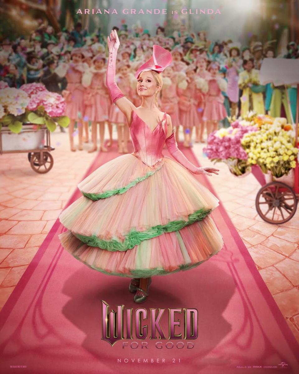 Wicked For Good - أريانا غراندي Ariana Grande - سينثيا إريفو Cynthia Erivo - أغاني Wicked - Defying Gravity - Glinda the Good - Wicked Witch of the West - فيلم Wicked 2025 - ميشيل يوه Michelle Yeoh - جيف غولدبلوم Jeff Goldblum - Stephen Schwartz - موعد صدور Wicked For Good - كواليس Wicked - غليندا وإلفابا - Broadway adaptation - Universal Studios - فيلم غنائي جديد - Wicked sequel - Wicked movie release