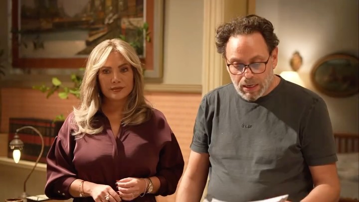 سلافة معمار - سعادة المجنون - كواليس سلافة معمار - عابد فهد - باسم ياخور - نظلي الرواس - تولين البكري - مسلسل سوري جديد - سيف السبيعي - علاء مهنا - غولدن لاين - دراما لبنانية سورية - تصوير مسلسل سعادة المجنون