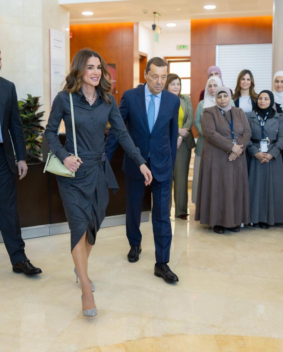 الملكة رانيا في السلط