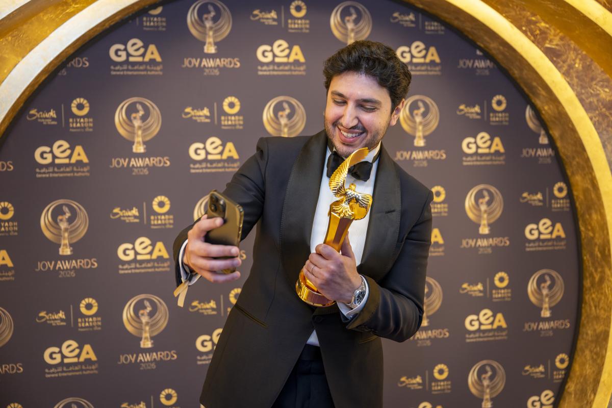 Joy Awards 2026 - حفل جوي اووردز 2026 - جوي اورد - حفل جوي اووردز - محمد فضل شاكر - Mohamad Fadel Chaker - فضل شاكر - Fadel Chaker - جائزة الوجه الجديد المفضل - الفنان المفضل في فئة الموسيقى - الأغنية المفضلة صحاك الشوق - Joy Awards Riyadh