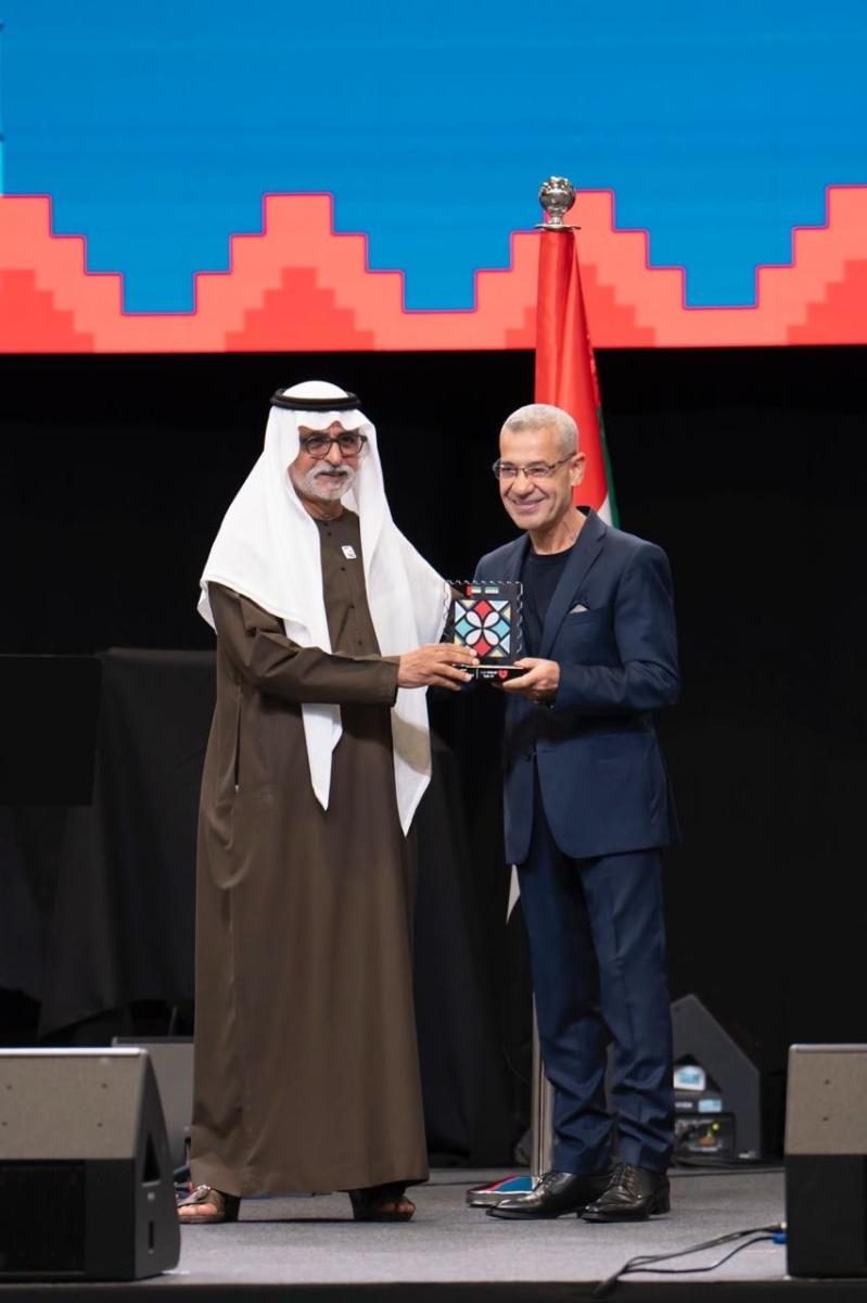 أسعد فضة - ياسر العظمة - تكريم الفنانين السوريين - الجالية السورية في الإمارات - الإمارات تحب سوريا - الشيخ نهيان بن مبارك - التراث السوري - الثقافة السورية - إكسبو دبي - فعاليات دبي - الفن السوري - الدراما السورية - العلاقات الإماراتية السورية - ماج القابضة - مجموعة سنكري - التراث والفنون السورية