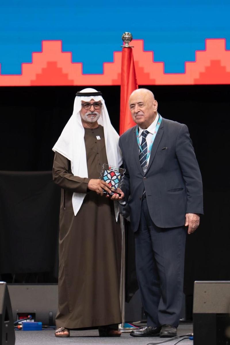 أسعد فضة - ياسر العظمة - تكريم الفنانين السوريين - الجالية السورية في الإمارات - الإمارات تحب سوريا - الشيخ نهيان بن مبارك - التراث السوري - الثقافة السورية - إكسبو دبي - فعاليات دبي - الفن السوري - الدراما السورية - العلاقات الإماراتية السورية - ماج القابضة - مجموعة سنكري - التراث والفنون السورية