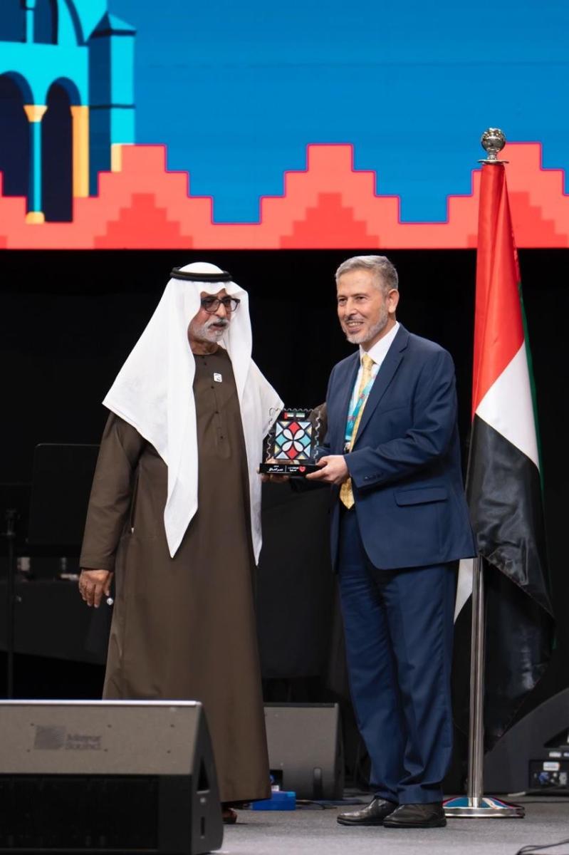 أسعد فضة - ياسر العظمة - تكريم الفنانين السوريين - الجالية السورية في الإمارات - الإمارات تحب سوريا - الشيخ نهيان بن مبارك - التراث السوري - الثقافة السورية - إكسبو دبي - فعاليات دبي - الفن السوري - الدراما السورية - العلاقات الإماراتية السورية - ماج القابضة - مجموعة سنكري - التراث والفنون السورية