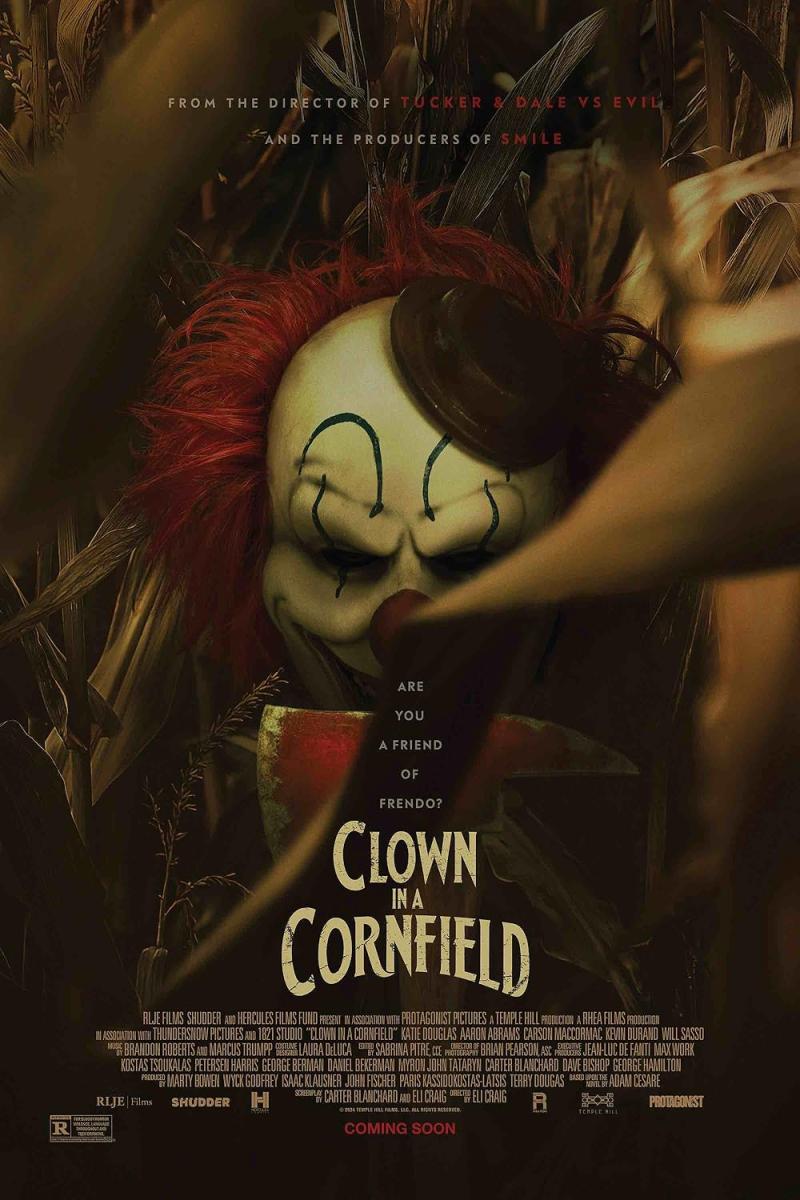 فيلم Clown in a Cornfield - مهرج في حقل ذرة - أفضل 5 أفلام رعب 2025 في الهالوين