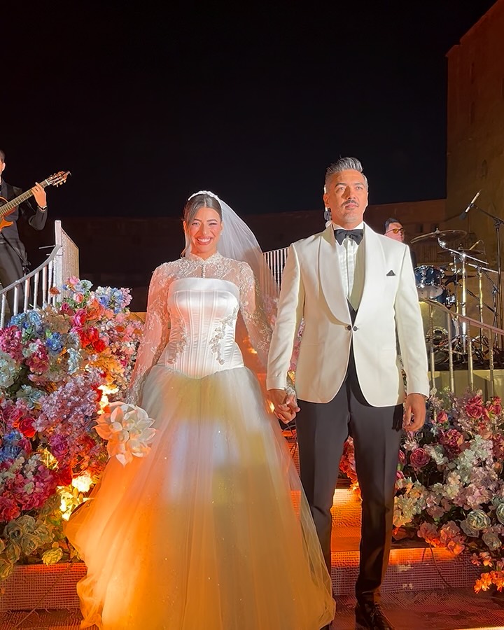 هايدي موسى - محمد غنيم - زفاف هايدي موسى - حفل زفاف هايدي موسى ومحمد غنيم - ET بالعربي - أغنية هايدي موسى في الزفاف - فاطمة نصر - نور عودة - هيما جو - حفلات المشاهير - أخبار الفن