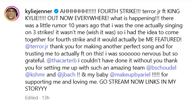 كايلي جينر - Kylie Jenner - King Kylie - أغنية Fourth Strike - فرقة Terror Jr - كايلي كوزمتيكس - Kylie Cosmetics - Stormi - أخبار هوليوود - موسيقى البوب - إنستغرام كايلي جينر - عودة كايلي جينر - كايلي جينر تغني - كايلي جينر 2025 - King Kylie مجموعة تجميل - Fourth Strike Kylie Jenner - Terror Jr Kylie Jenner