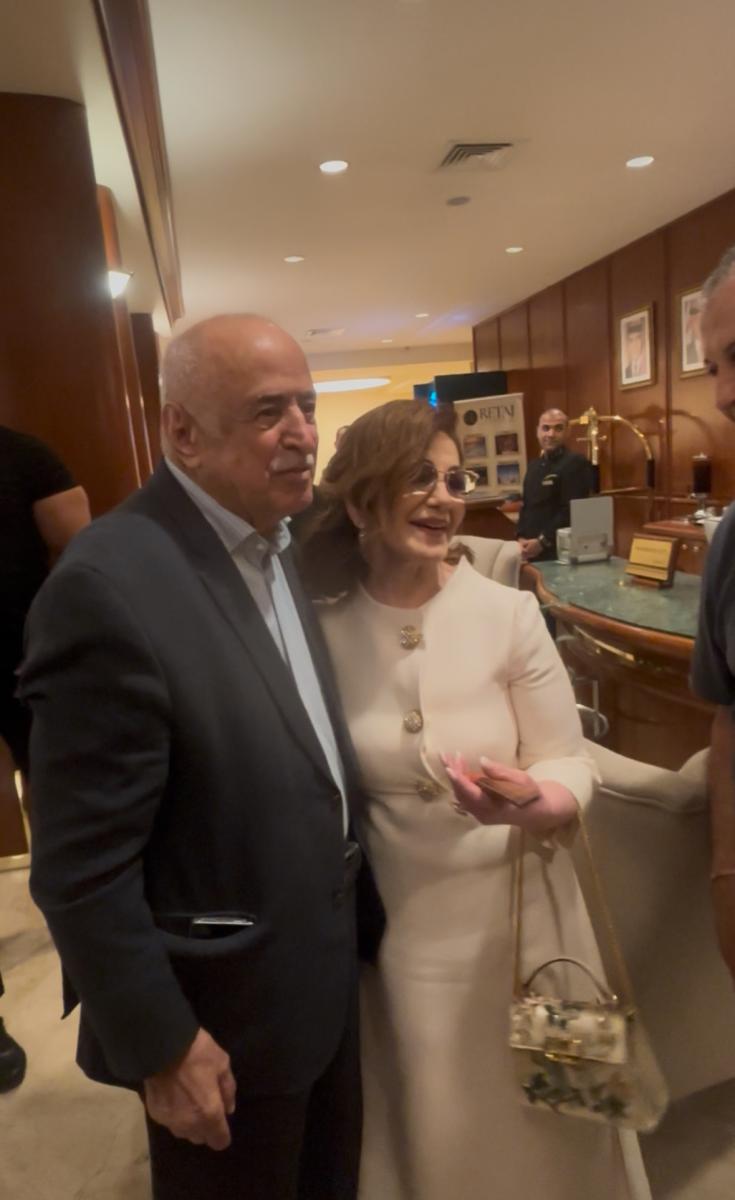 ميادة الحناوي و اسعد فضة لقاء قبل حفل مهرجان جرش 