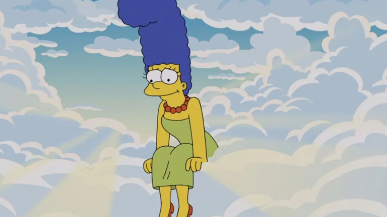 وفاة مارج ذا سيمبسون - نهاية الموسم 36 ذا سيمبسون - Marge death The Simpsons - Bart Lisa Maggie Marge funeral - Simpsons season 36 finale shock - Simpsons season 40 renewed by Fox - Ringo Starr Simpsons cameo - Marge Heaven scene Simpsons - Simpsons Estranger Things episode - Simpsons timeline Marge dies - Simpsons Marge will video - Simpsons Springfield characters funeral - Simpsons shocking ending season 36