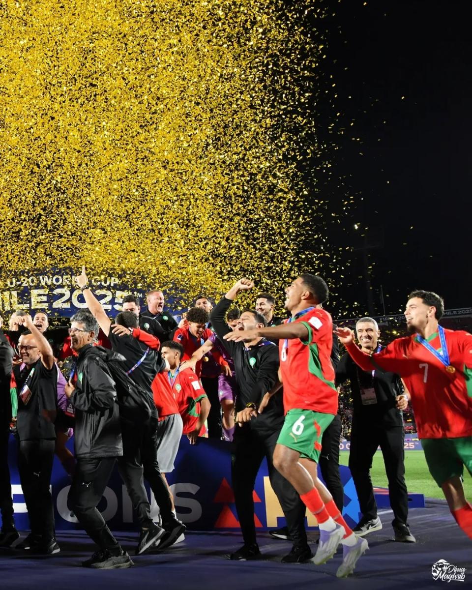 المغرب بطل العالم - ياسر الزبيري - كأس العالم للشباب 2025 - منتخب المغرب تحت 20 سنة - الأرجنتين - تفاعل النجوم - إنجاز عربي - كأس العالم 2026 - أسود الأطلس