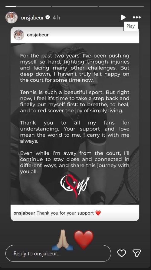  - Ons Jabeur - انسحاب أنس جابر - إصابة أنس جابر - بطولة ويمبلدون 2025 - Wimbledon 2025 - Viktoriya Tomova - ماركيتا فوندروسوفا - Markéta Vondroušová - U.S. Open 2022 - French Open 2025 - رولان غاروس - Miami Open 2025 - ميامي المفتوحة - إصابات لاعبات التنس - النجمة التونسية أنس جابر - All England Club London - انسحاب من التنس - مستقبل أنس جابر - أخبار مشاهير التنس