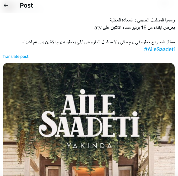 مسلسل السعادة العائلية - Aile Saadeti