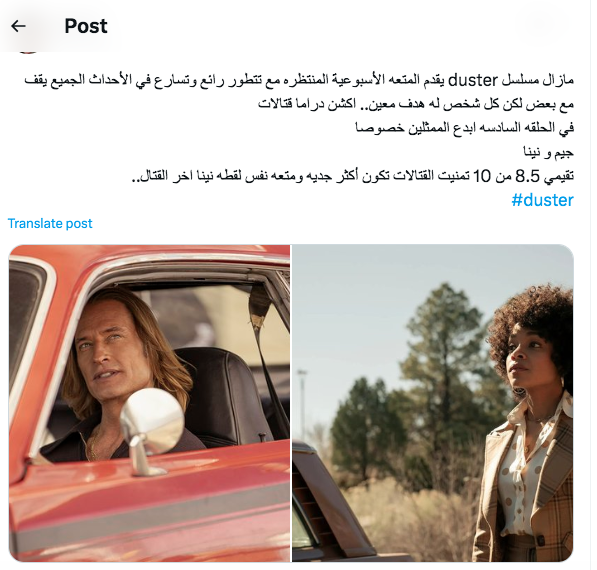 مسلسل Duster - داستر