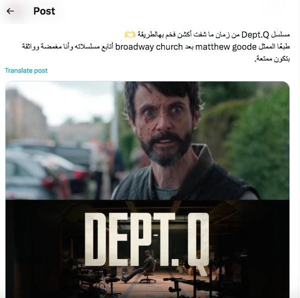 مسلسل Dept Q - قسم كيو