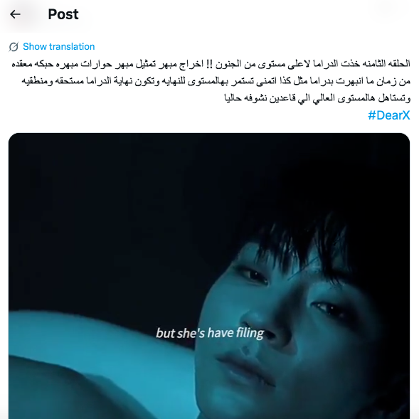 مسلسل Dear X - عزيزي إكس