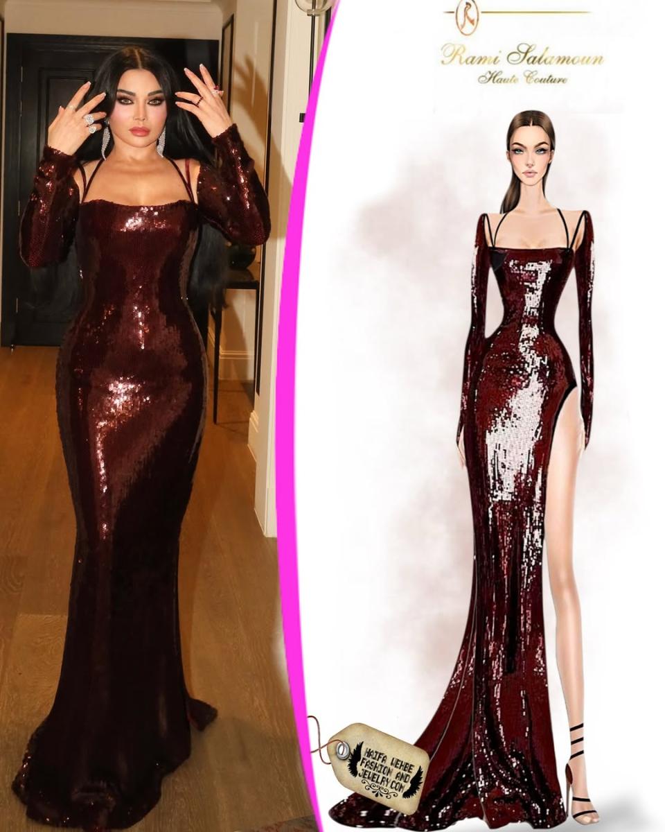 هيفاء وهبي بفستان من الترتر من رامي سلمون في عمّان