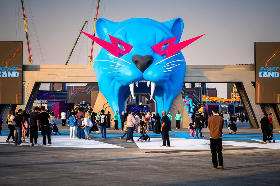 MrBeast Riyadh Season - بيست لاند الرياض - مستر بيست السعودية - Jimmy Donaldson Riyadh - Beast Land theme park - فعاليات موسم الرياض 2025 - مشاهير يوتيوب في السعودية - مدينة ألعاب MrBeast - Riyadh entertainment news - MrBeast Middle East fans