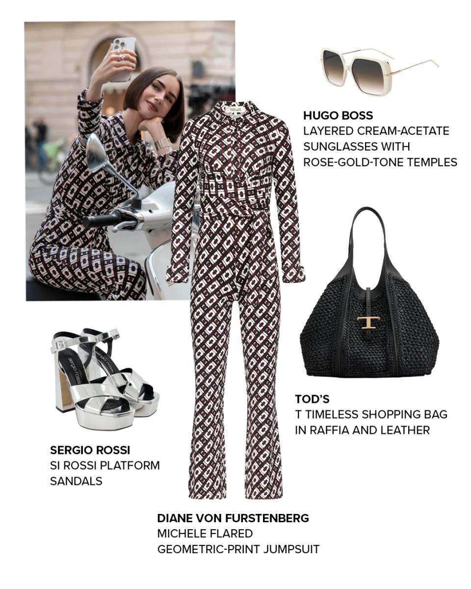 الجمبسوت المنقش من Diane Von Furstenberg