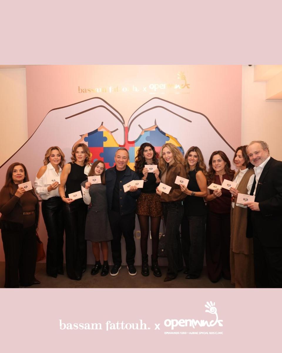 بسام فتوح - Bassam Fattouh - Open Minds Lebanon - جمعية Open Minds Lebanon - التوحّد - دعم ذوي الاحتياجات الخاصة - مبادرات إنسانية - مكياج بسام فتوح - مشاريع بسام فتوح 2026