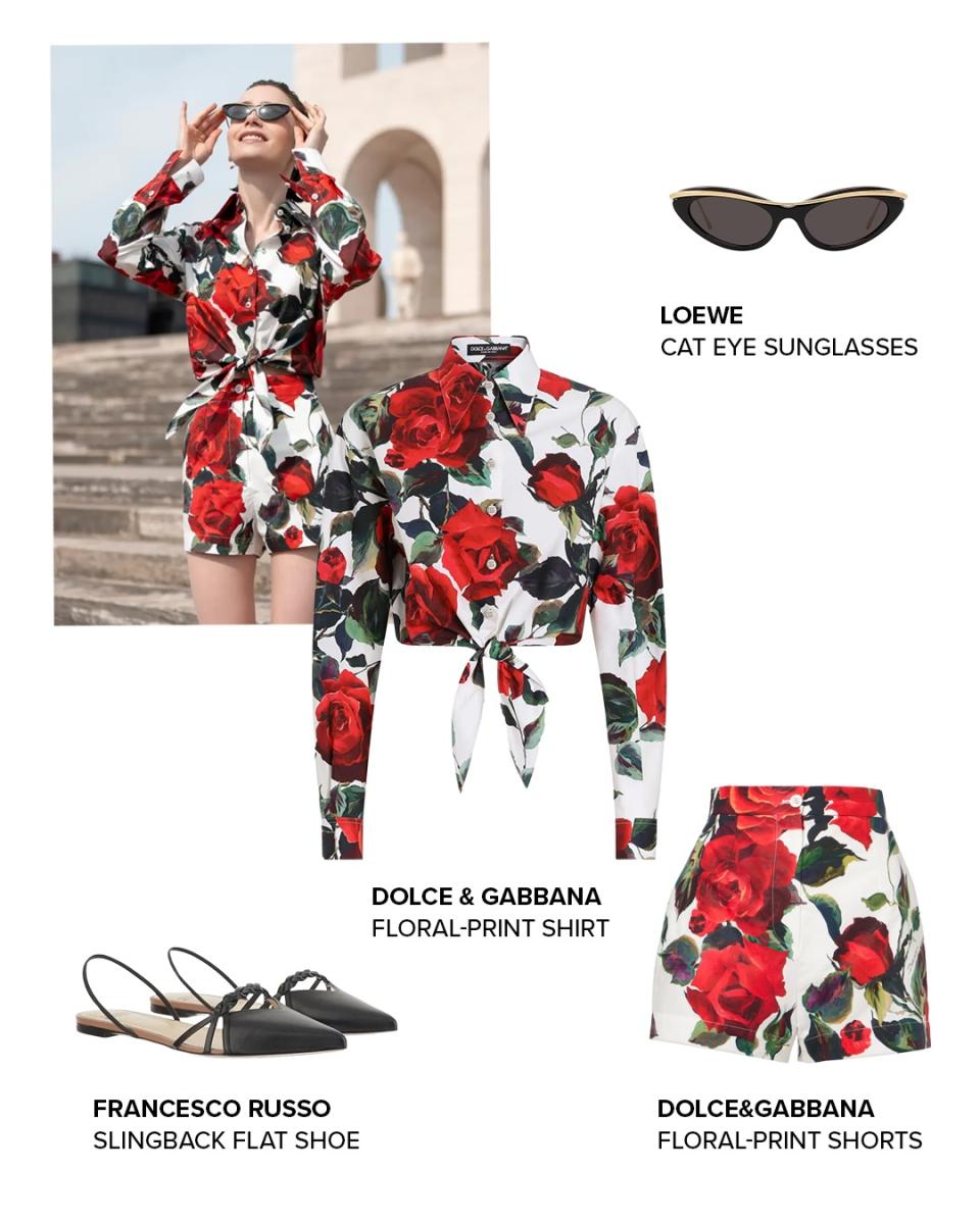 طقم بنقشة الزهور من Dolce & Gabbana