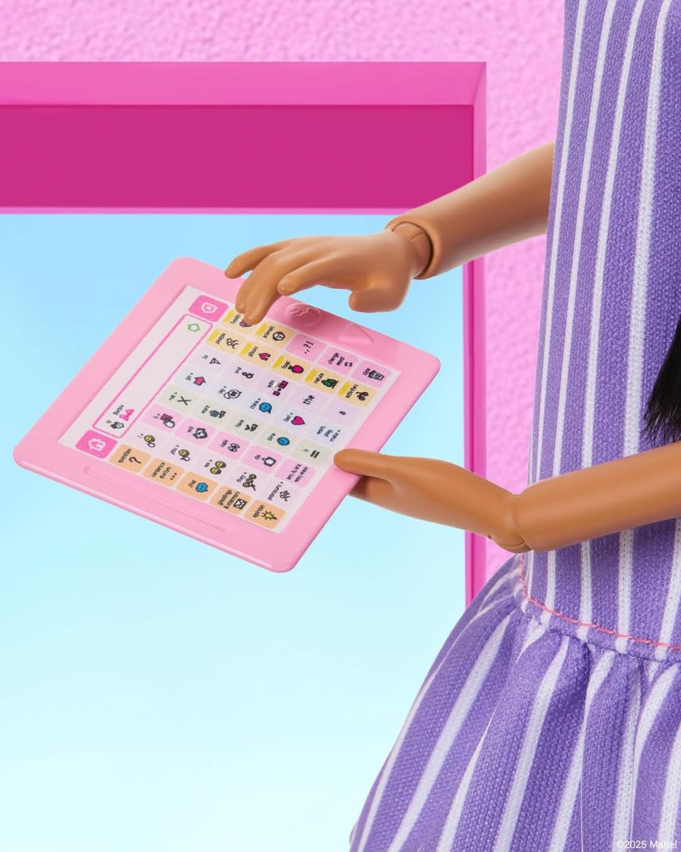 Barbie Autism Doll دمية باربي التوحّد - Barbie Fashionistas باربي فاشونيستاز - Mattel inclusive toys ألعاب ماتيل الشاملة - Autistic Self Advocacy Network ASAN شبكة المناصرة الذاتية للتوحّد - Barbie doll with autism دمية باربي تمثّل طيف التوحّد - autism awareness toys ألعاب التوعية بطيف التوحّد - Love on the Spectrum Netflix برنامج الحب على طيف التوحّد نتفليكس - Madison Marilla ماديسون ماريلا - Precious and Mikko Mirage بريشس وميكو ميراج - Aarushi Pratap آروشي براتاب - Children’s Hospital Los Angeles CHLA مستشفى الأطفال في لوس أنجلوس - Children’s National Hospital Washington مستشفى الأطفال الوطني واشنطن - Rady Children’s Hospital Orange County مستشفى رادي للأطفال أورانج كاونتي - inclusive representation toys ألعاب التمثيل الشامل - disability inclusion dolls دمى تمثيل الإعاقة - sensory friendly Barbie باربي صديقة للحسّية - AAC communication apps تطبيقات التواصل البديل AAC