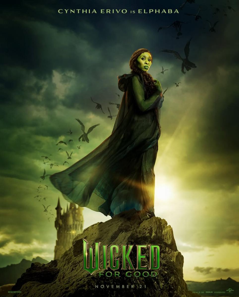Wicked For Good - أريانا غراندي Ariana Grande - سينثيا إريفو Cynthia Erivo - أغاني Wicked - Defying Gravity - Glinda the Good - Wicked Witch of the West - فيلم Wicked 2025 - ميشيل يوه Michelle Yeoh - جيف غولدبلوم Jeff Goldblum - Stephen Schwartz - موعد صدور Wicked For Good - كواليس Wicked - غليندا وإلفابا - Broadway adaptation - Universal Studios - فيلم غنائي جديد - Wicked sequel - Wicked movie release