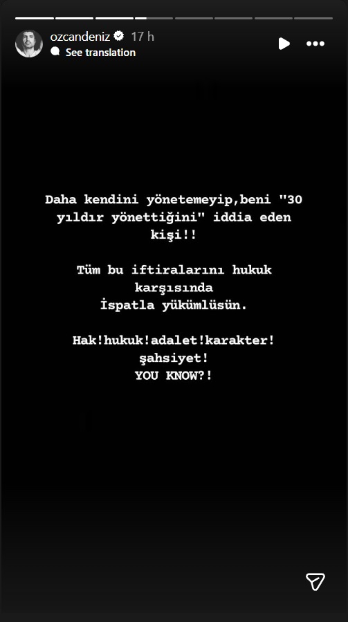 أوزجان دينيز - Özcan Deniz - إركان دينيز - Ercan Deniz - فيزا أكتان - Feyza Aktan - كوزاي - Kuzey - AB Talks - مقابلة أوزجان دينيز - أخبار المشاهير تركيا - فضائح المشاهير - أسرار الفن التركي - تصريحات قانونية مشاهير - Instagram أوزجان دينيز - أخبار الفن التركية - تركيا - أخبار العائلات الفنية