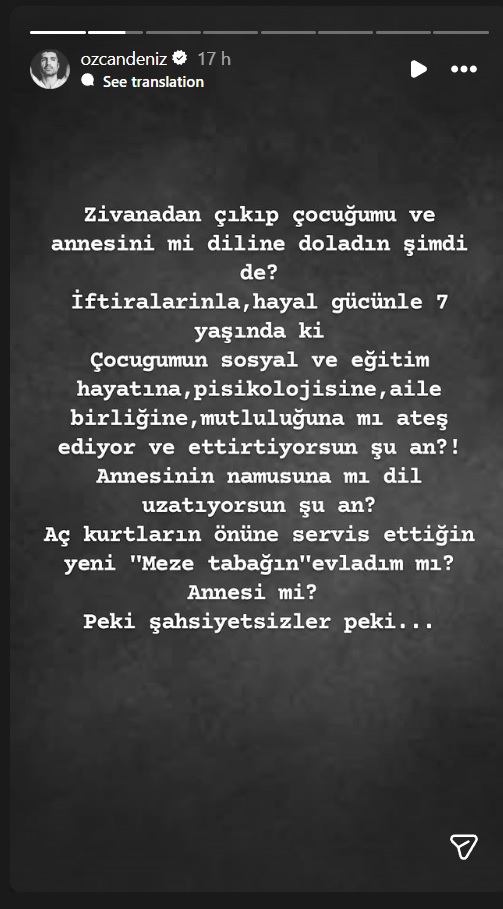 أوزجان دينيز - Özcan Deniz - إركان دينيز - Ercan Deniz - فيزا أكتان - Feyza Aktan - كوزاي - Kuzey - AB Talks - مقابلة أوزجان دينيز - أخبار المشاهير تركيا - فضائح المشاهير - أسرار الفن التركي - تصريحات قانونية مشاهير - Instagram أوزجان دينيز - أخبار الفن التركية - تركيا - أخبار العائلات الفنية