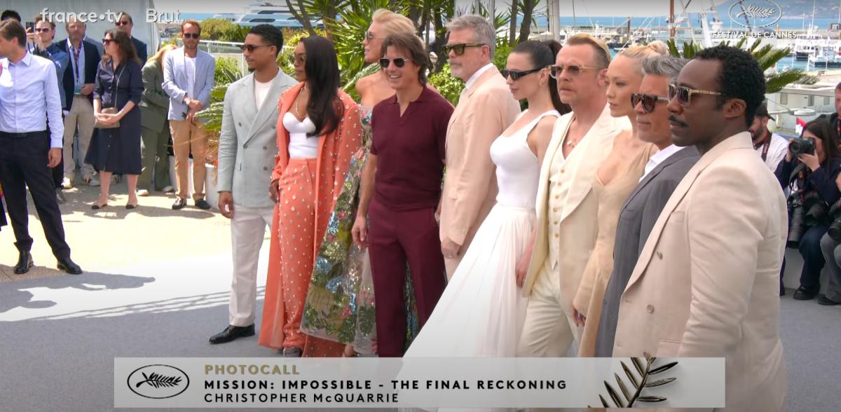  Mission: Impossible — The Final Reckoning -  توم كروز Tom Cruise - بوم كليمنتيف Pom Klementieff، أنجيلا باسيت Angela Bassett، هايلي أتويل Hayley Atwell، وهانا وادينغهام Hannah Waddingham - مهرجان كان السينمائي Cannes Film Festival