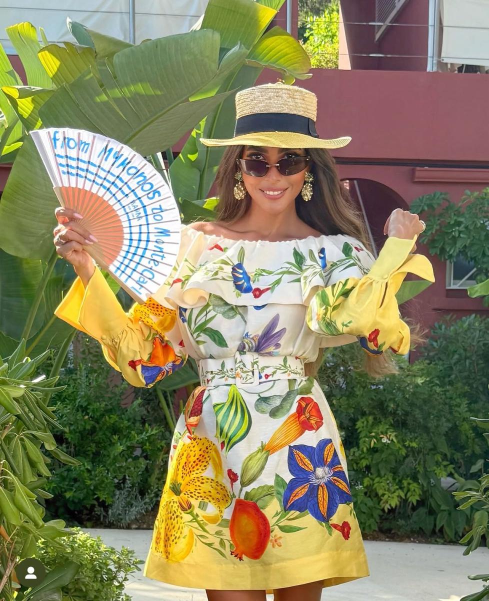 علياء الخليل: تصميم Off Shoulder بألوان متداخلة