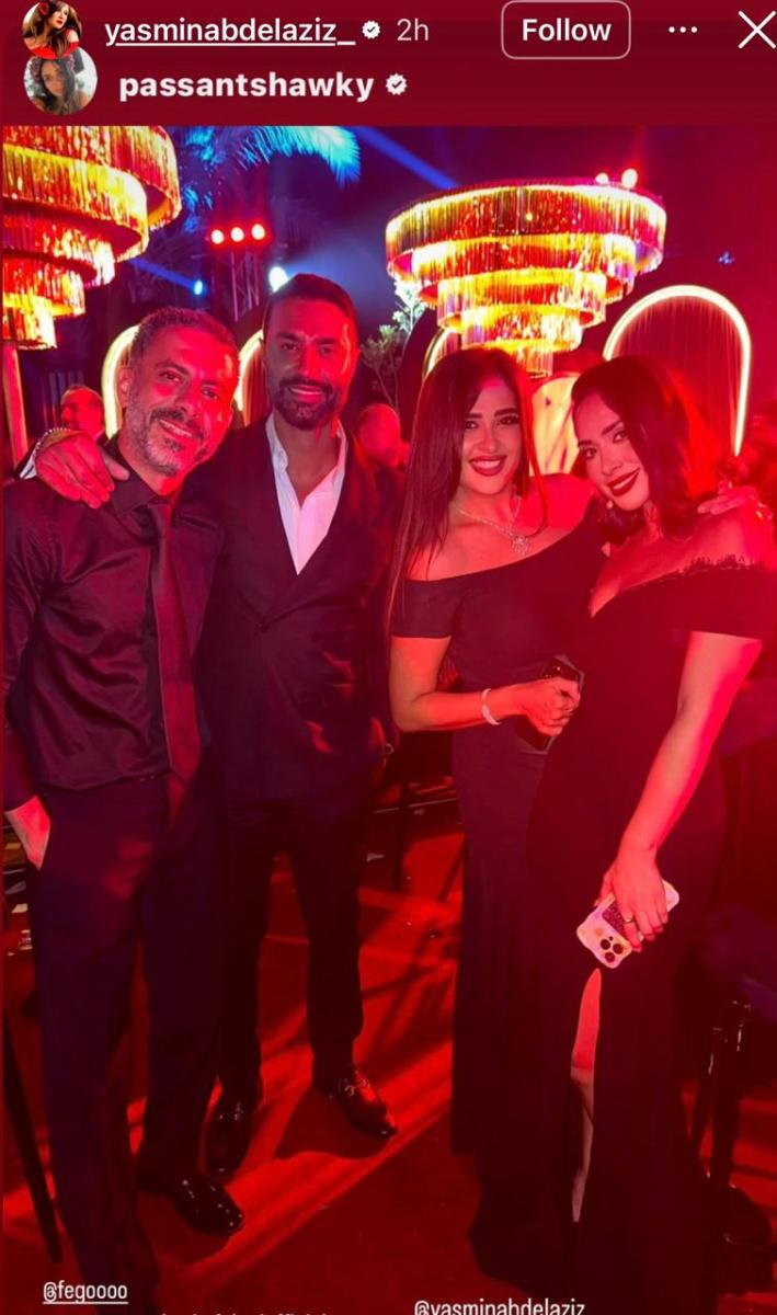 نجوم الفن يشاركون هادي الباجوري وهايدي خالد احتفالهما بزفافهم