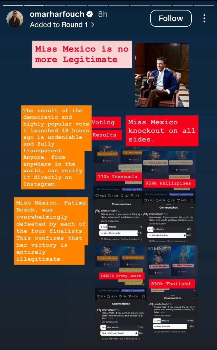 منظمة ملكة جمال الكون Miss Universe Organization - راوول روشا Raul Rocha - ملكة جمال الكون 2024 - بانكوك Bangkok Thailand - مقابلة أديلا ميشا Adela Micha interview - عمر حرفوش Omar Harfouch - كلود ماكيليلي Claude Makélélé - الأميرة كاميلا دي بوربون ديلي دو سيشيلي Camilla di Borbone delle Due Sicilie - فاتيما بوش Fátima Bosch Mexico - نوات إتساراغريسيل Nawat Itsaragrisil scandal - جدل مسابقة ملكة جمال الكون Miss Universe controversy - فضيحة مسابقات الجمال beauty pageant scandal - أخبار المسابقات العالمية global pageant news - تغطية على طريقة هوليوود Hollywood style pageant coverage