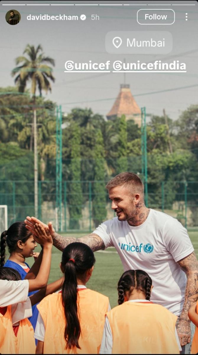 David Beckham India visit - ديفيد بيكهام الهند - Education Above All قطر - Visakhapatnam school visit - UNICEF Goodwill Ambassador - Project-Based Learning PBL India - Mantra4Change partnership - MJPAPBCWREIS - RHS Chelsea Flower Show 2026 - King’s Foundation garden project - Frances Tophill - Curious Garden RHS - celebrity humanitarian work - global education initiatives - Hollywood style celebrity news