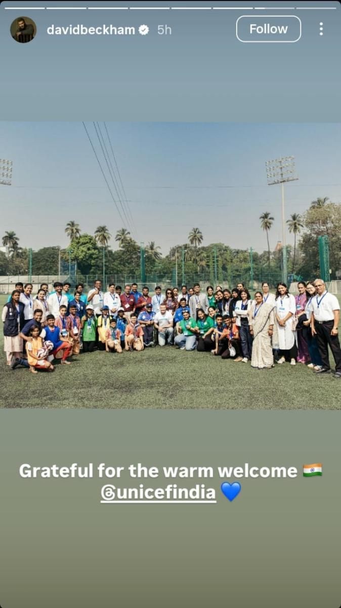 David Beckham India visit - ديفيد بيكهام الهند - Education Above All قطر - Visakhapatnam school visit - UNICEF Goodwill Ambassador - Project-Based Learning PBL India - Mantra4Change partnership - MJPAPBCWREIS - RHS Chelsea Flower Show 2026 - King’s Foundation garden project - Frances Tophill - Curious Garden RHS - celebrity humanitarian work - global education initiatives - Hollywood style celebrity news