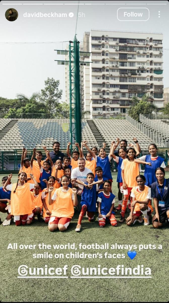 David Beckham India visit - ديفيد بيكهام الهند - Education Above All قطر - Visakhapatnam school visit - UNICEF Goodwill Ambassador - Project-Based Learning PBL India - Mantra4Change partnership - MJPAPBCWREIS - RHS Chelsea Flower Show 2026 - King’s Foundation garden project - Frances Tophill - Curious Garden RHS - celebrity humanitarian work - global education initiatives - Hollywood style celebrity news