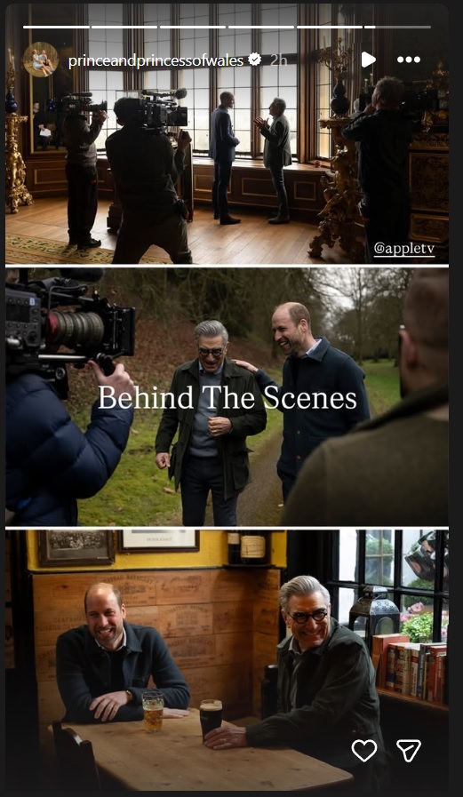 الأمير ويليام - Prince William - تصريحات الأمير ويليام - يوجين ليفي Eugene Levy - مسلسل The Reluctant Traveller - قلعة وندسور Windsor Castle - كيت ميدلتون Kate Middleton - الملك تشارلز King Charles - الأمير جورج Prince George - الأمير هاري Prince Harry - Apple TV+ - برنامج The Reluctant Traveller with Eugene Levy - مقابلة الأمير ويليام - العائلة المالكة البريطانية - التغيير في الملكية البريطانية