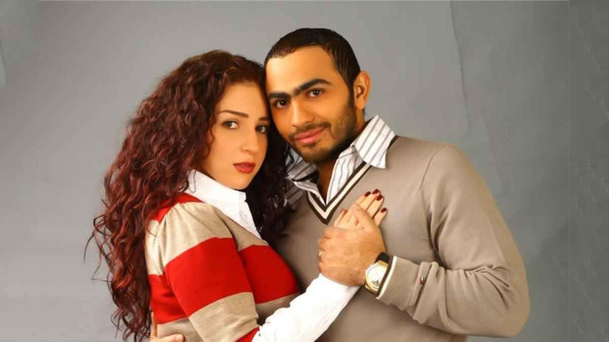 مي عز الدين وتامر حسني 