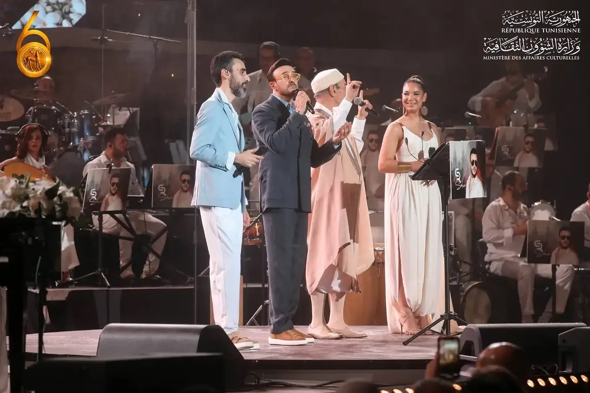 صابر الرباعي - Saber Rebai - الشاب خالد - Cheb Khaled - مهرجان قرطاج - Festival International de Carthage - مهرجان قرطاج 2026 - افتتاح مهرجان قرطاج - الدورة 60 مهرجان قرطاج - سيدي منصور - عبد القادر يا بوعلام - Abdelkader Ya Boualem - لطفي بوشناق - Lotfi Bouchnak - تحت الياسمين - حفلات تونس - أخبار الفن العربي - حفلات صابر الرباعي - حفل الشاب خالد - مهرجان قرطاج الدولي