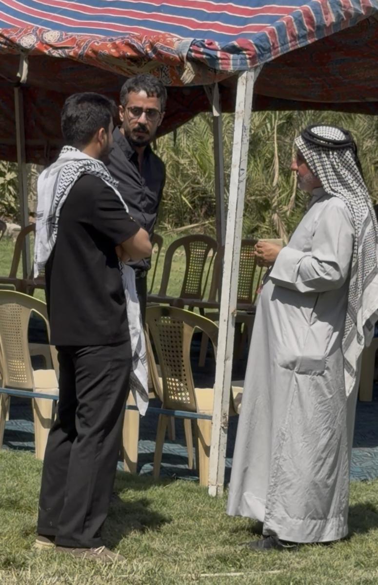 حسين حافظ، مسلسل خسوف، كواليس مسلسل خسوف، ET بالعربي، حافظ لعيبي، مروة بدران، أنعام الربيعي، أمير الدراجي، ميروان الجاف، شركة خيال الظل، قناة الرابعة، الدراما العراقية، أعمال حسين حافظ، شخصية علي، أخبار الدراما العراقية، كواليس التصوير