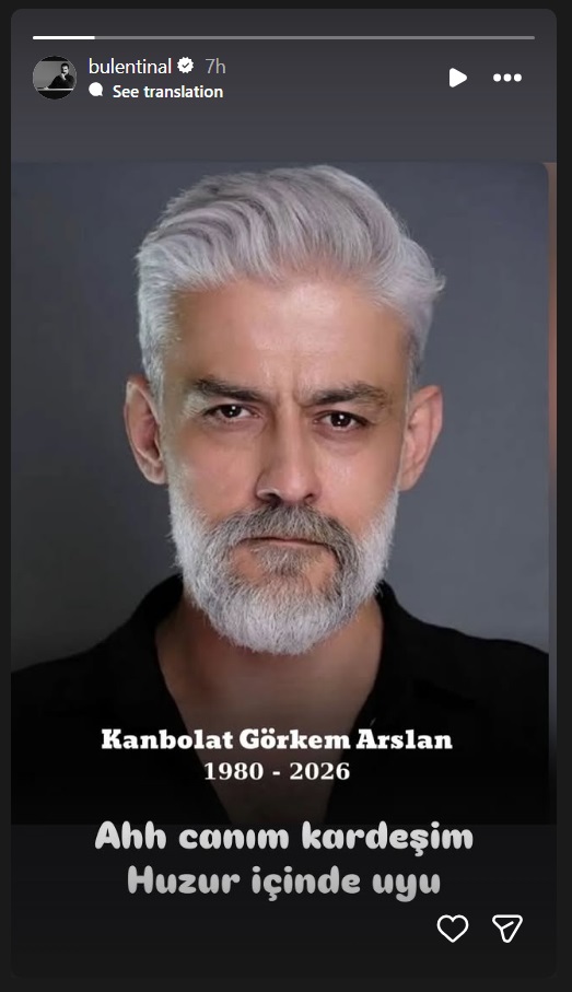 كانبولات غوركيم أرسلان - وفاة كانبولات غوركيم أرسلان - نجوم تركيا - بوراك أوزجيفيت - توبا بويوكستون - باريش أردوتش - بولنت إينال - دينيز تشاكير - جليل نالجاكان - مسلسل بويراز كارايل