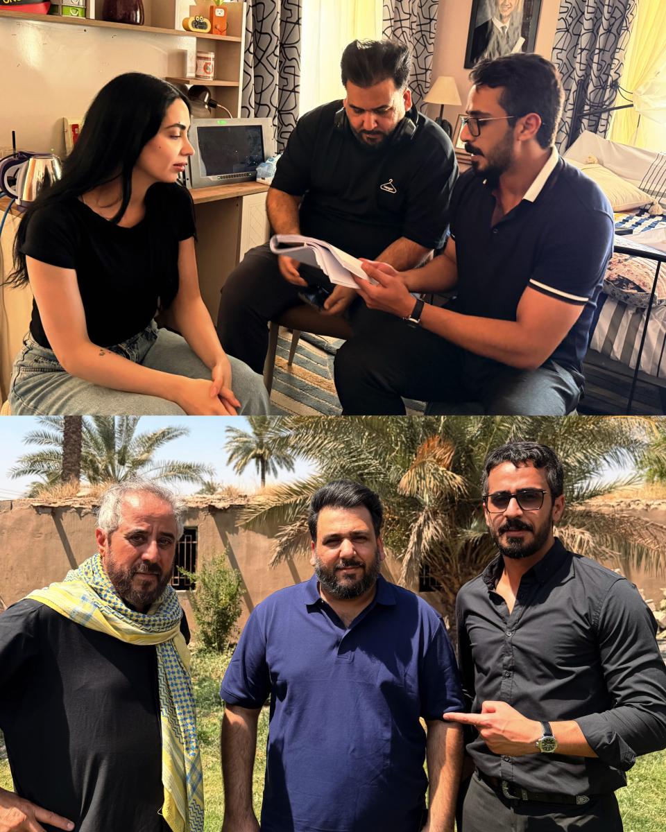 حسين حافظ، مسلسل خسوف، كواليس مسلسل خسوف، ET بالعربي، حافظ لعيبي، مروة بدران، أنعام الربيعي، أمير الدراجي، ميروان الجاف، شركة خيال الظل، قناة الرابعة، الدراما العراقية، أعمال حسين حافظ، شخصية علي، أخبار الدراما العراقية، كواليس التصوير