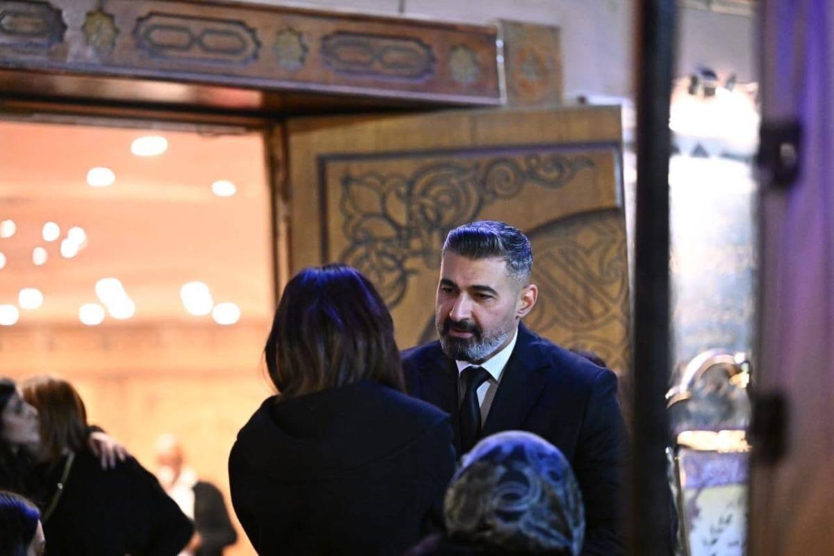 عزاء والد مي عمر