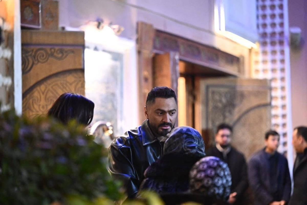 عزاء والد مي عمر