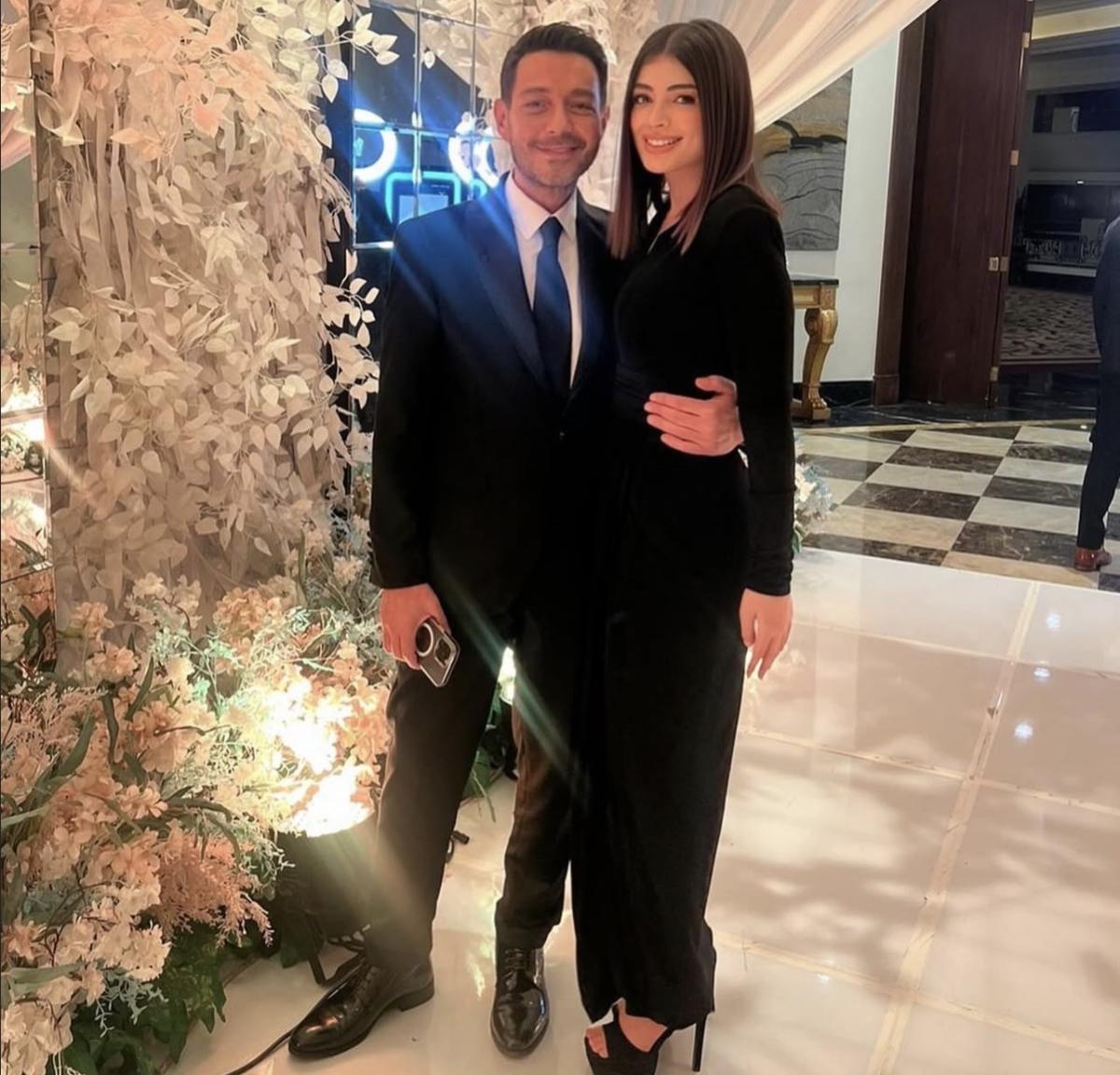 أحمد زاهر وابنته ليلى