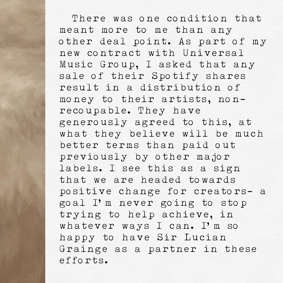 تايلور سويفت Taylor Swift - Universal Music Group UMG - Spotify streaming - أرباح الفنانين من Spotify - بيع أسهم Spotify - شركات الموسيقى العالمية - Sony Music Group - Warner Music Group - Lucian Grainge - Apple Music streaming - Taylor Swift Spotify deal - music industry profits - حقوق الفنانين في البث الرقمي