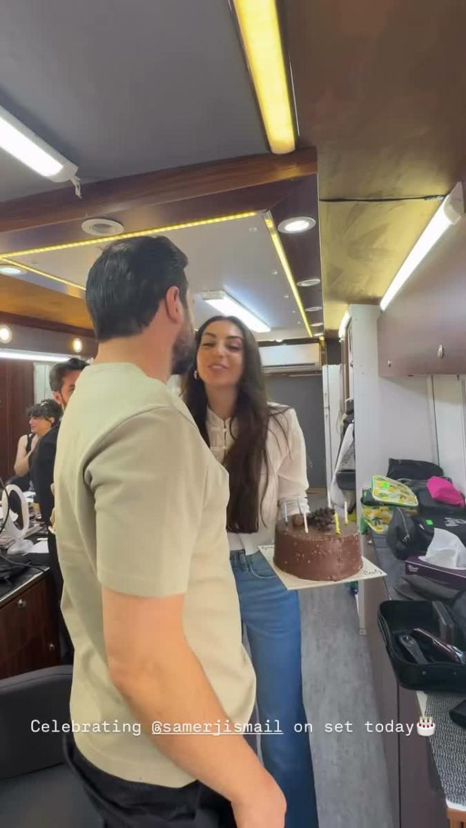 فاليري أبو شقرا، سامر إسماعيل، حب أعمى، عيد ميلاد سامر إسماعيل، فاليري أبو شقرا وسامر إسماعيل، كواليس حب أعمى، مايا زوجة سامر إسماعيل، أيمن عبد السلام، ساشا دحدوح، يامن الحجلي، فوزي المتعب