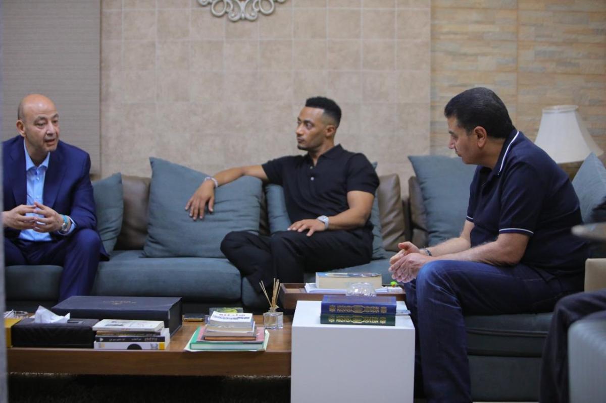 محمد رمضان - عمرو أديب - صلح محمد رمضان وعمرو أديب - قضية محمد رمضان - برنامج الحكاية - MBC مصر - محكمة القاهرة الاقتصادية - مستشفى أبو الريش - أحمد مراد - رمضان 2027