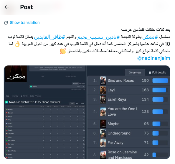 مسلسل نادين نجيم الجديد - مسلسل ممكن
