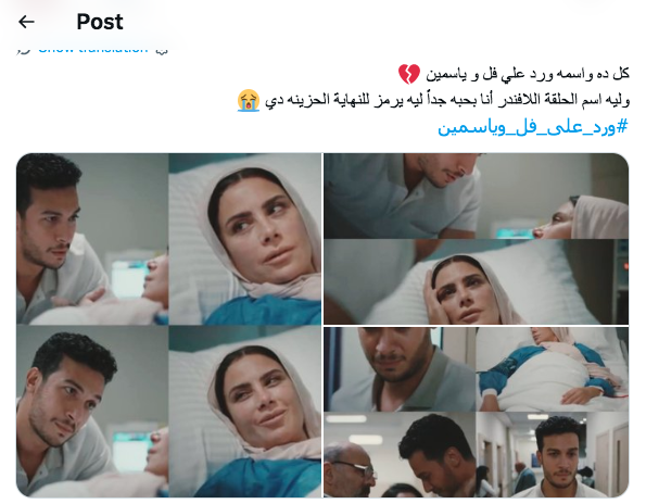 مسلسل ورد على فل وياسمين الحلقة&nbsp;15 والأخيرة